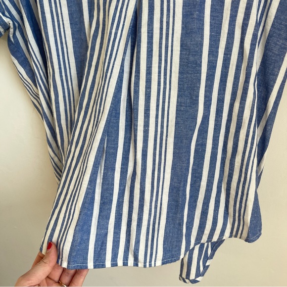 Madewell Courier Button Back Shirt in Hinsdale Stripe - Picture 9 of 11